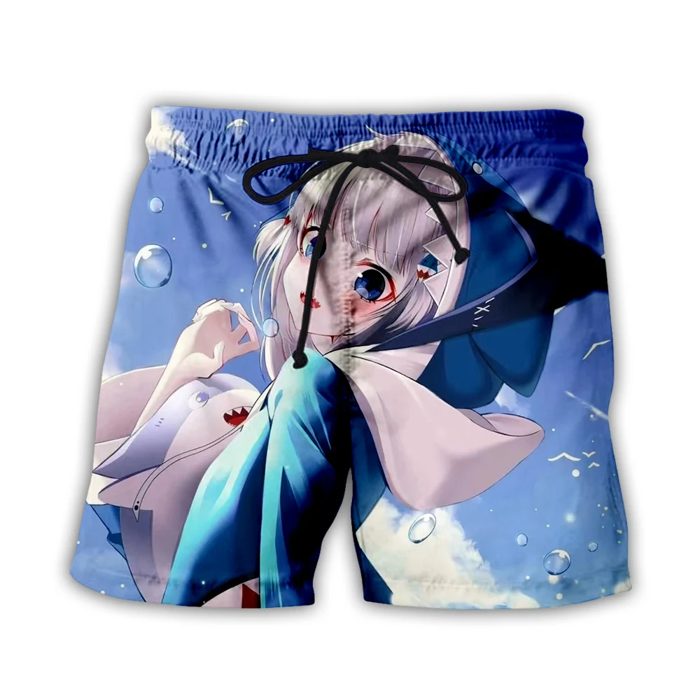 Аниме Gawr Gura VTuber шорты с 3D принтом для мужчин и женщин Kawaii Shark Girls летние пляжные шорты повседневные шорты для доски короткие (art.: 3920cf09ab7df) - 3920cf09ab7df