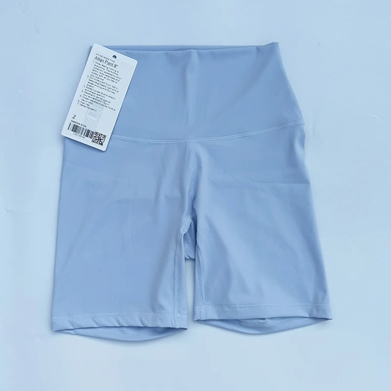 LULUWomen Sports Shorts Running Fitness Biker High Waist Shorts Women Stretchy Shorts Workout Leisure Yoga Gym Short