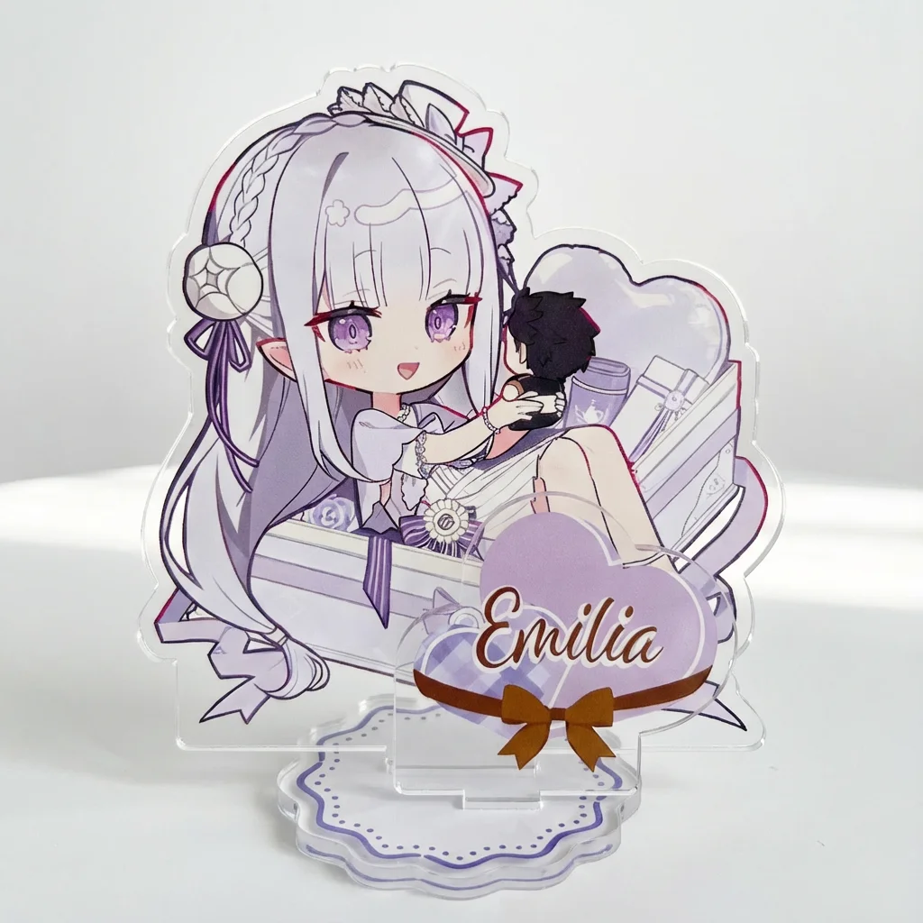 Фото Аниме Re: zero-starting Life In Another World- Kara Hajimeru Isekai Seikatsu Модель Фигурка Орнамент 10 см Акриловая подставка Подарки №4