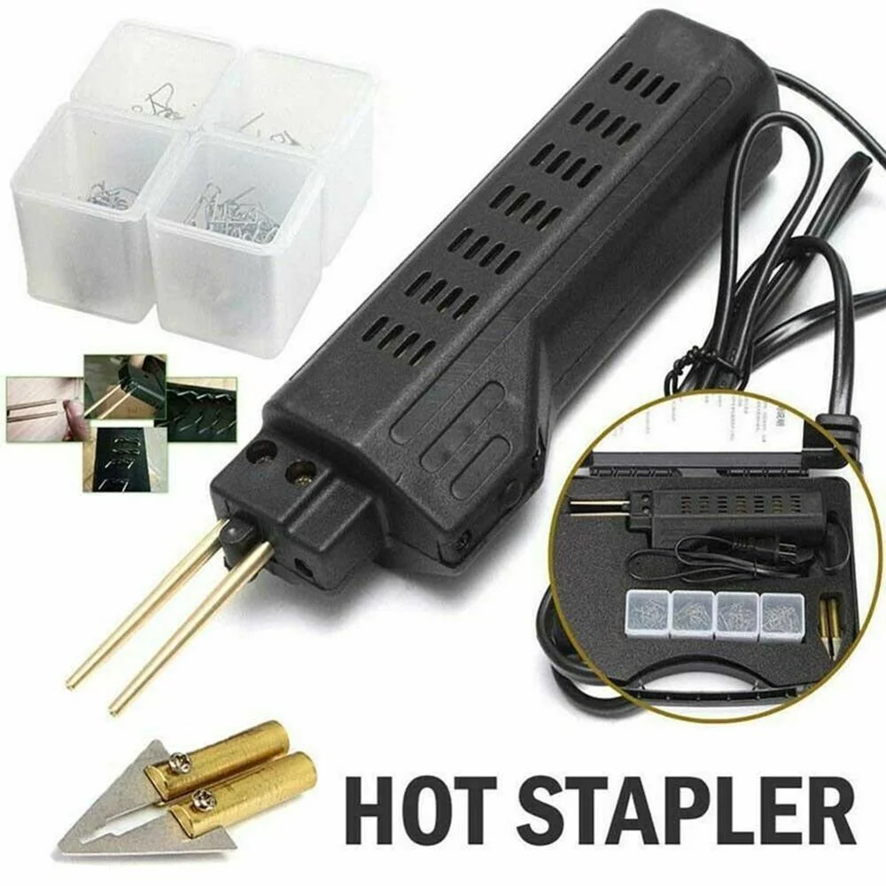 

Car Bumper Dashboard Repair Tool Welding Repair Kit Plastic Hot Staplers with 200 Staples Drop Ship