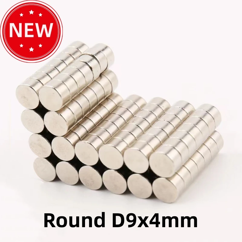 

200pcs D9x4mm Magnet NdFeB Circular Disc Magnet Nickel Plated Neodymium Iron Boron Strong Magnetic Rare Earth Permanent Magnet