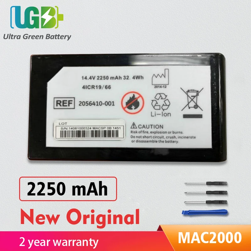 

UGB New Original MAC2000 Battery For GE MAC2000 2056410-002 4ICR19/66 battery