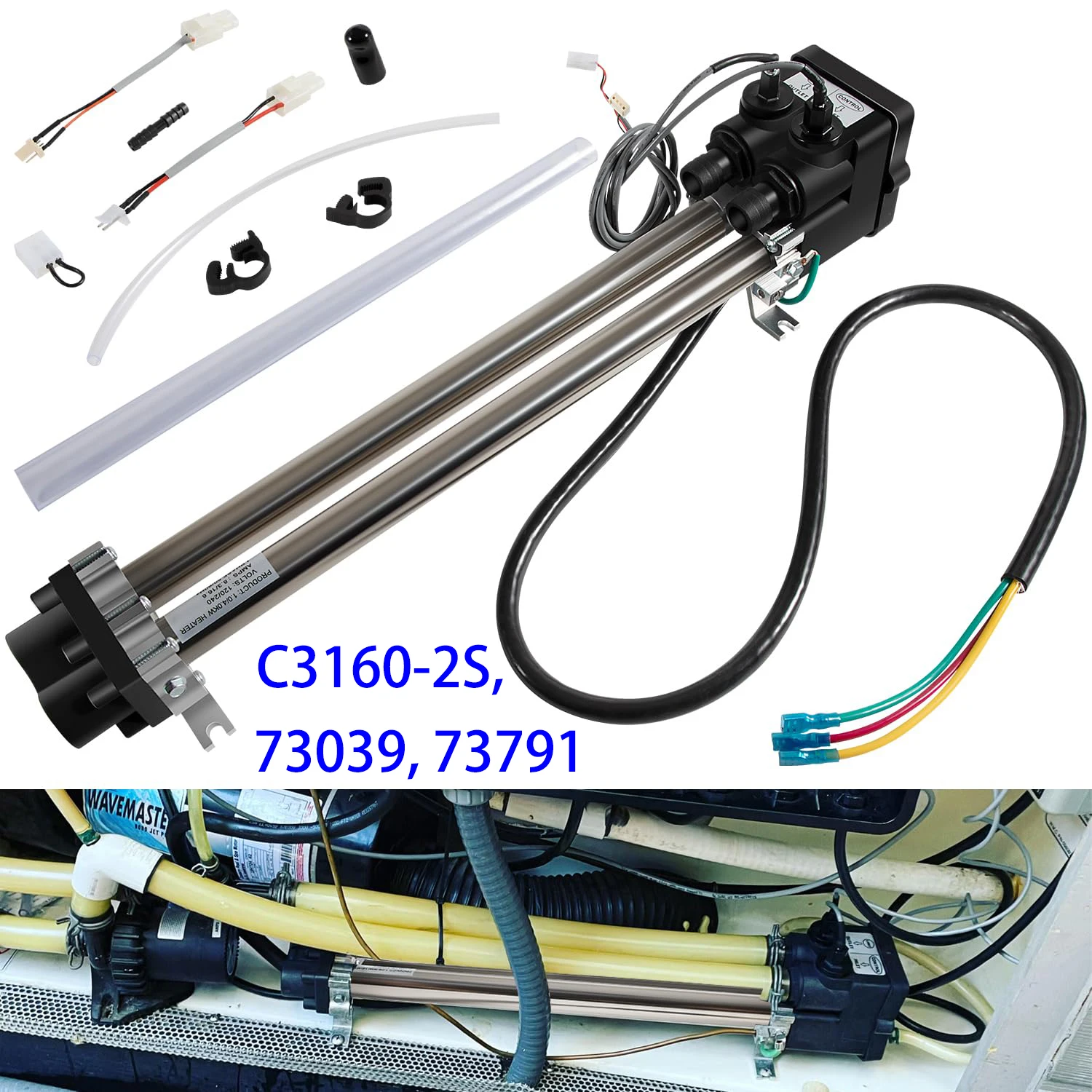 C3160-2S Двухстворчатый нагреватель с низким потоком в сборе 4 0 кВт для Watkins/Hot Spring/Tiger