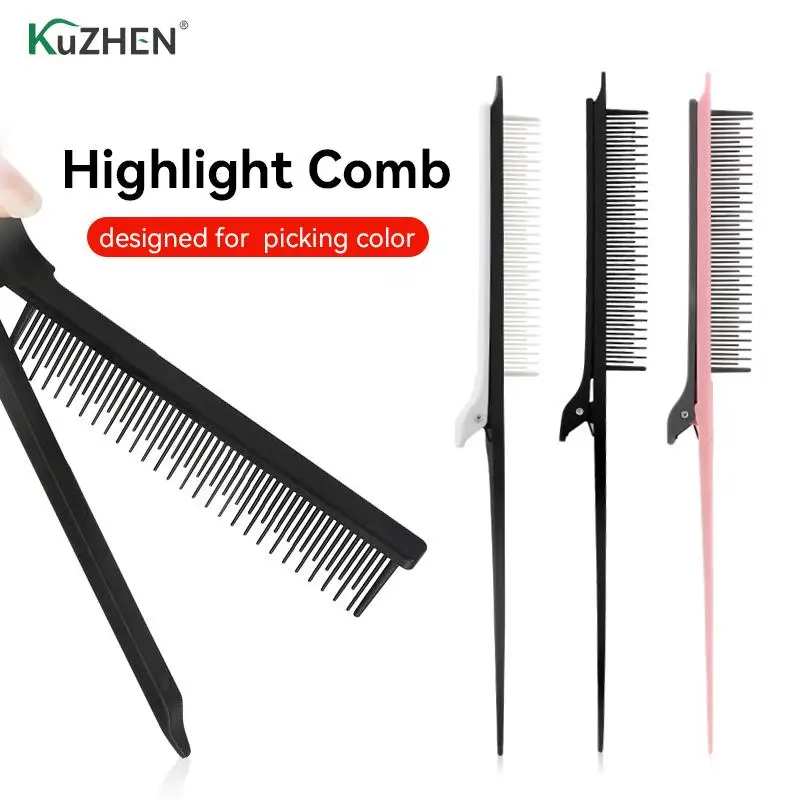 

Point-tail Highlight Comb Straight hair comb Black Fine-tooth Anti-static Hair Style Rat Tail CombHair Styling Tool For Beauty