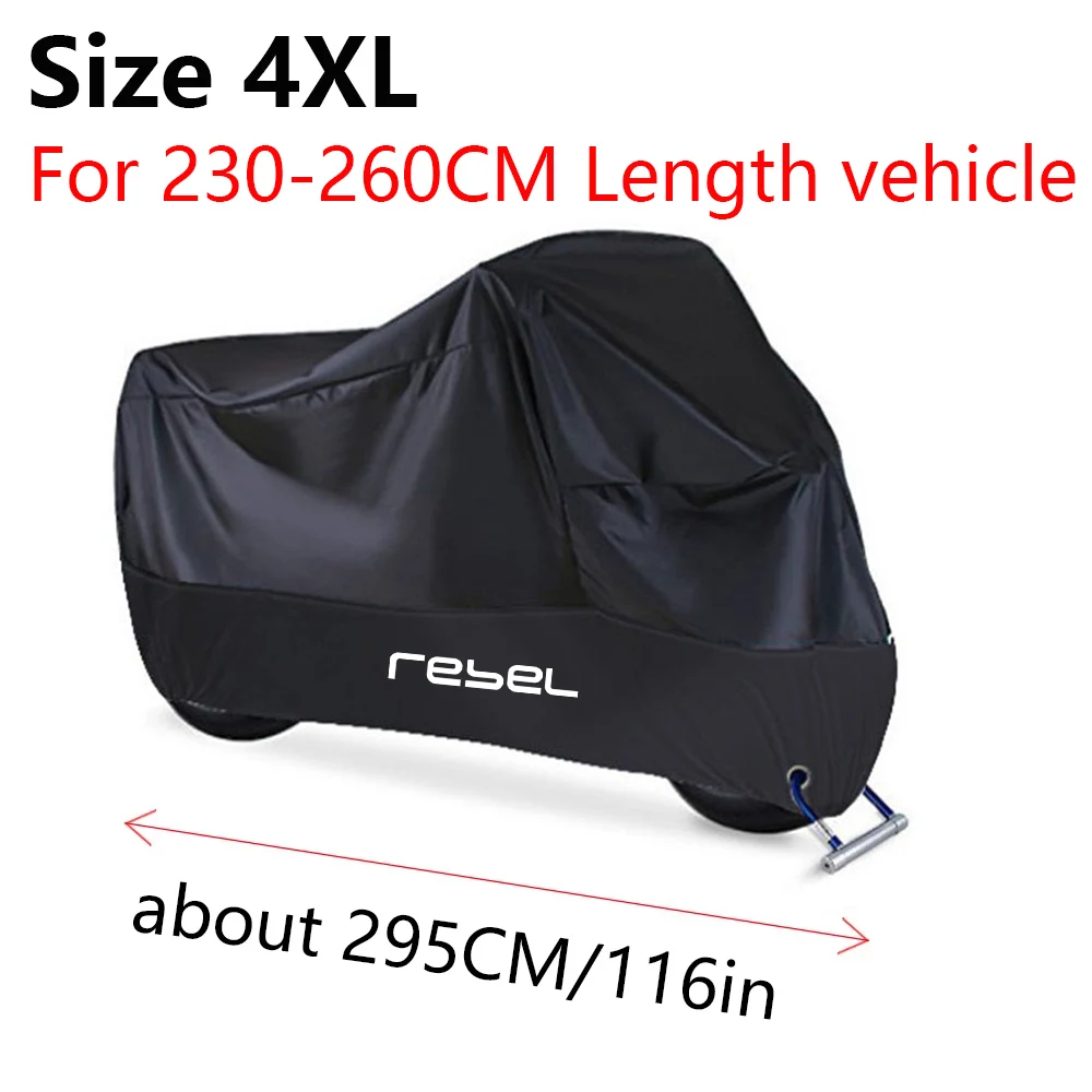 

Для Honda Rebel 125 250 500 1100 Cmx Cmx500 Cmx1100 чехол для мотоцикла водонепроницаемый дождевик индивидуальный