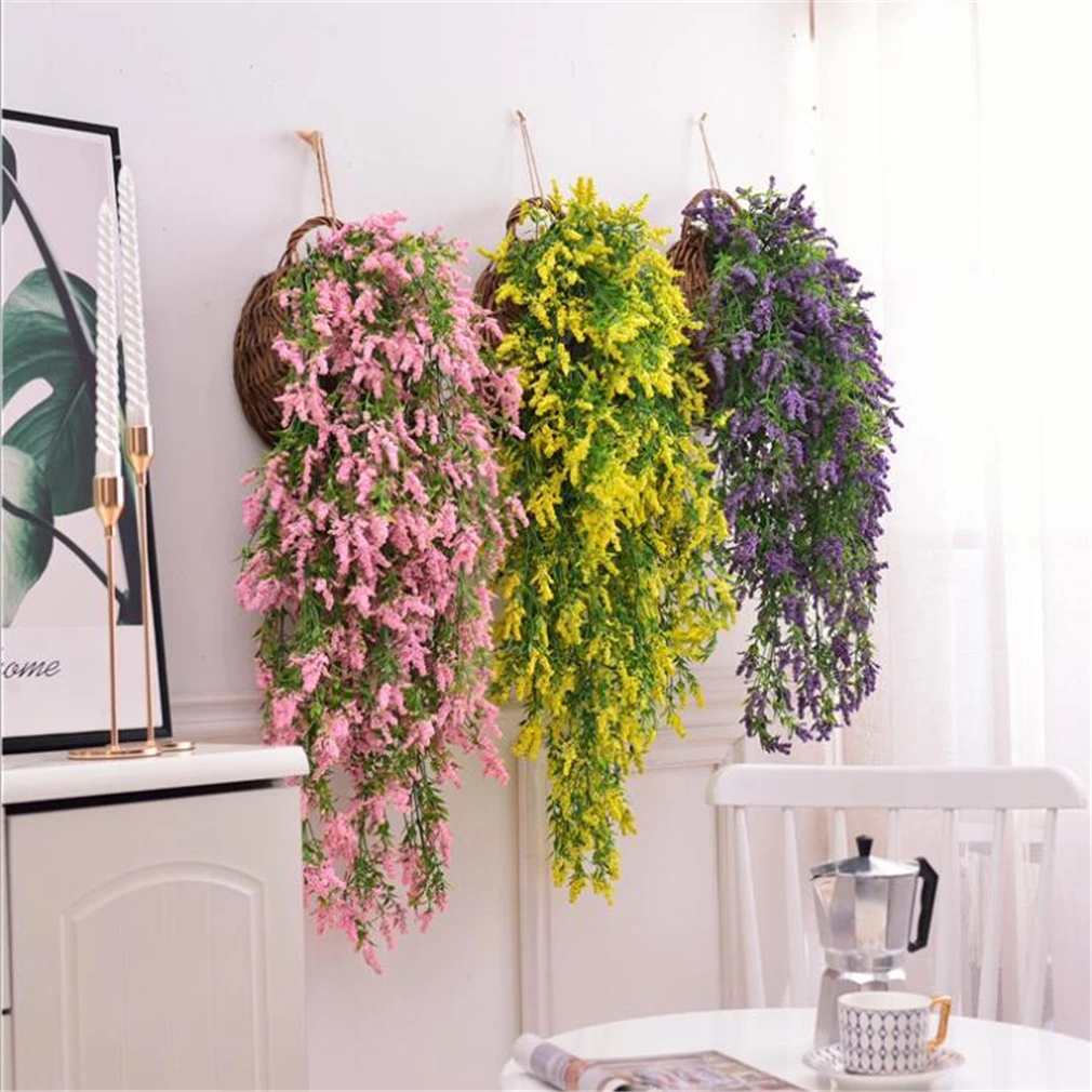 

Artificial Plant Vines Wall Hanging Simulation Rattan Leaves Branches Green Plant Ivy Leaf Home Wedding Decoration Plant-Fall