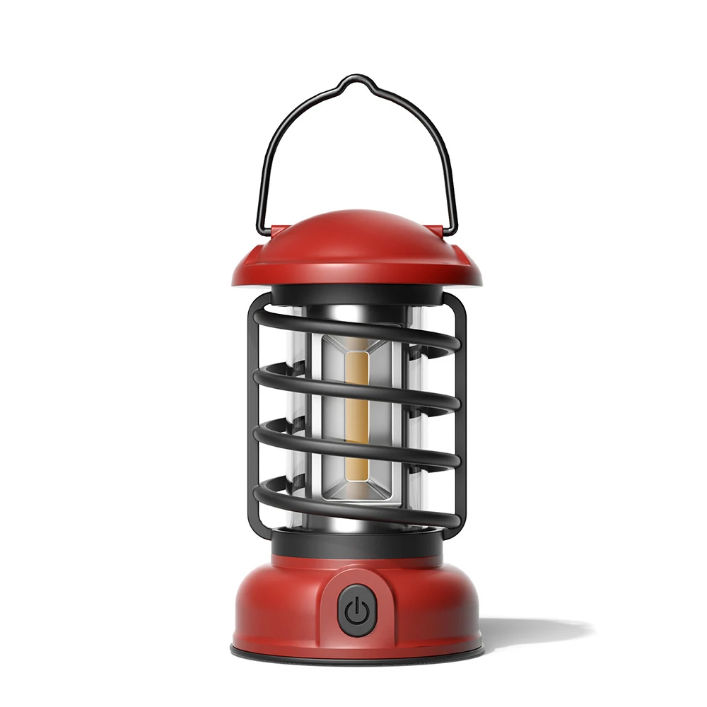 

Cordless Camping Lamp Stepless Dimming Outdoor Retro Tent Light Home Atmospheres Lantern Portable Light with Handle