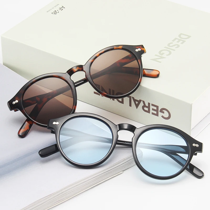 

Men Fashions 2023 Oval Small Sunglasses Clear Classic Sun Glasses Trends Transparent Shades for Women UV400 Gafas De Sol