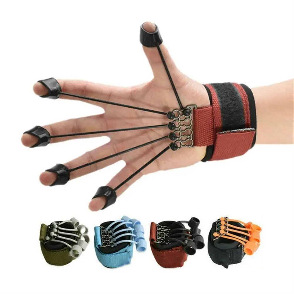 

Grip Finger Exerciser Resistance Band Workout Set Hand Gripper Finger Expander Finger Gripper Wrist Strength Trainer