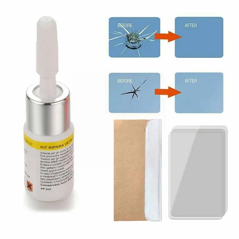 

Car Styling Windshield Repair Kit Window Repair Tools Resin Glass Window Restore Scratch Windscreen Blade Strips Crack Scre X4c5
