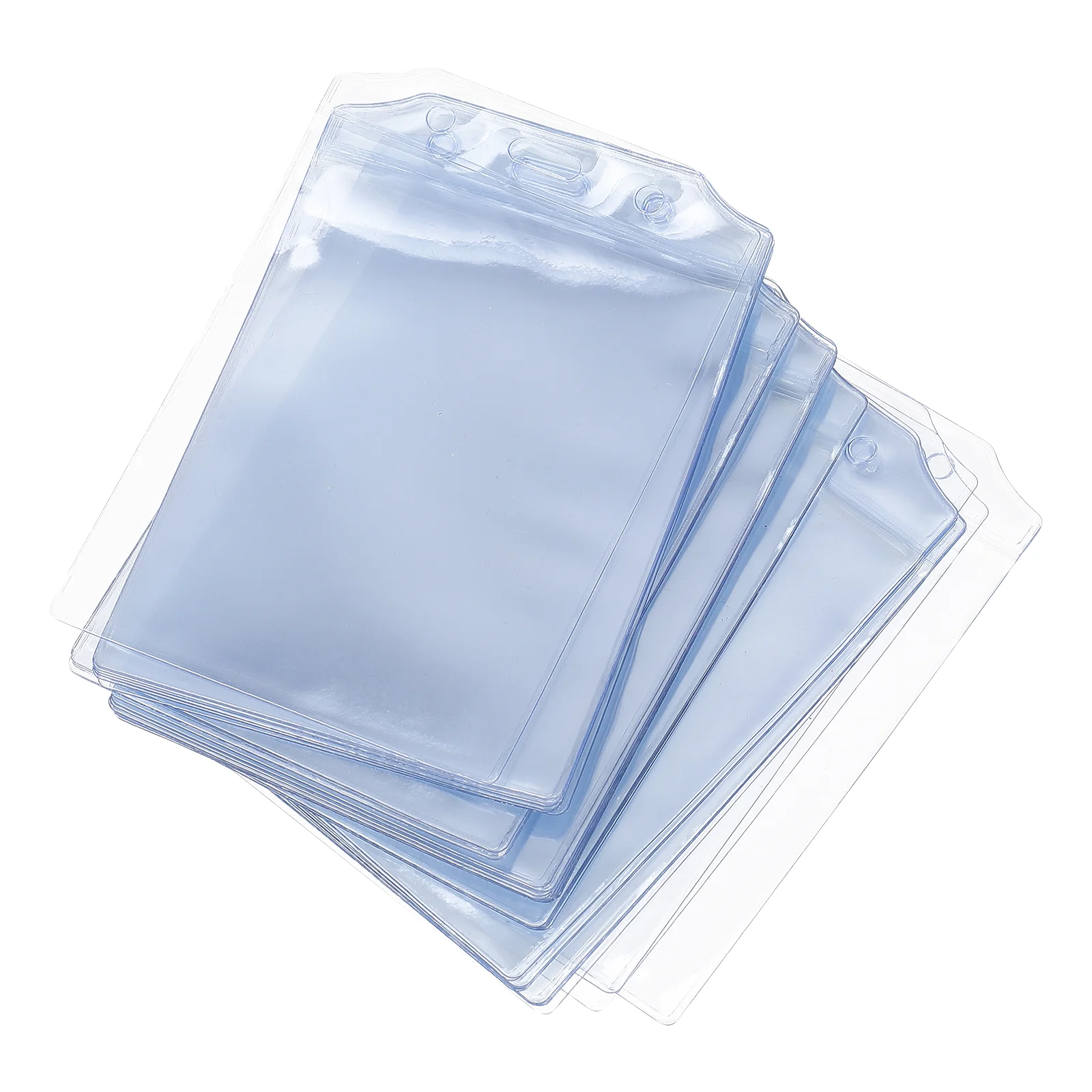 

50 Pcs Card Cover Nurse Lanyard ID Protector Clear Badge Holder Work Cards Pvc Exhibition Certificate Container