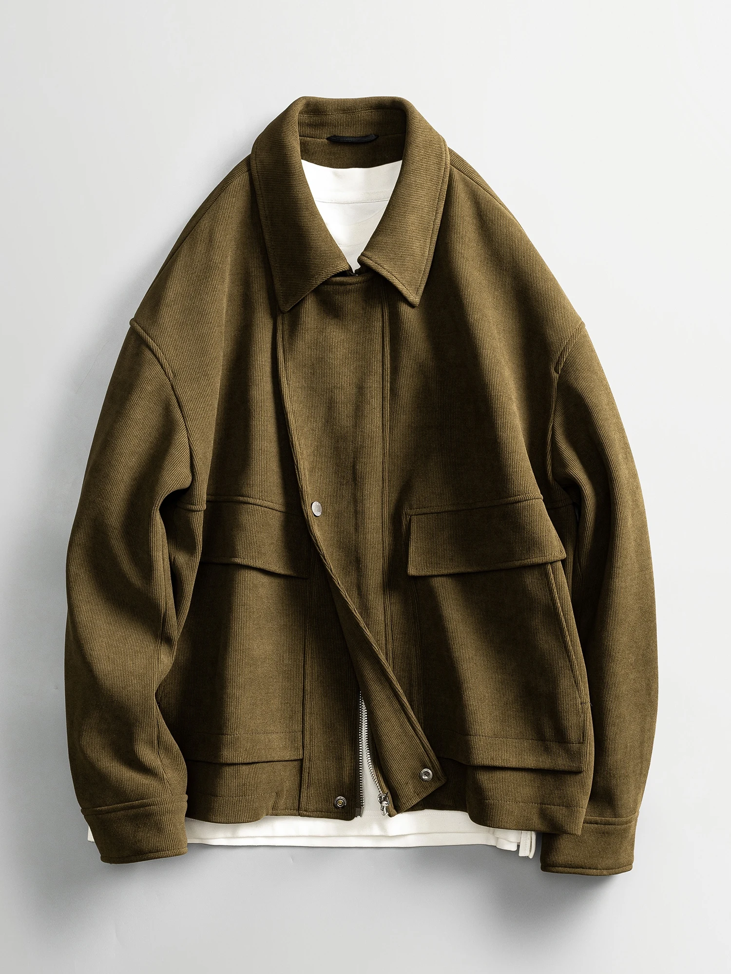 Осенняя новая японская мода в стиле ретро с косой планкой вельветовая верхняя