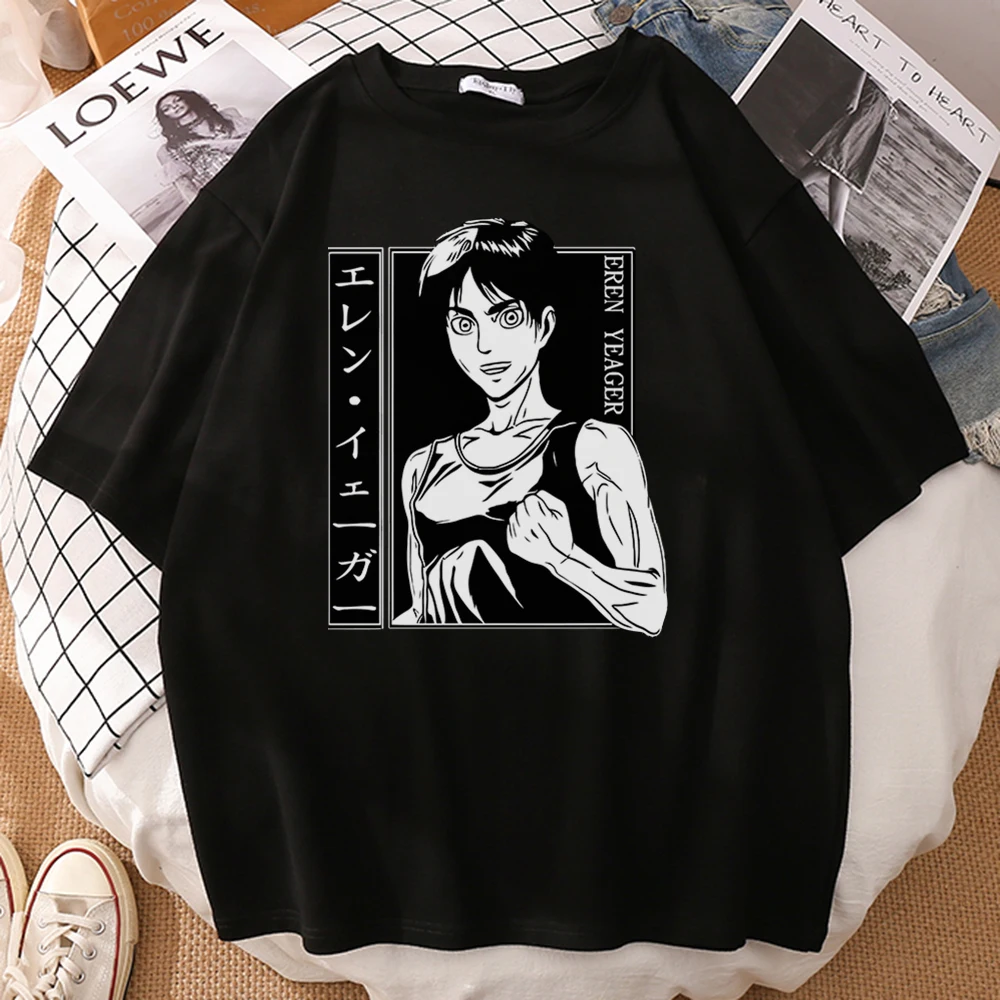 

Attack on Titan Anime T shirt Women Comfortable Hip Hop Plus Short Sleeve T shirt Fashion 2022 Graphic Graphic T shirts tops