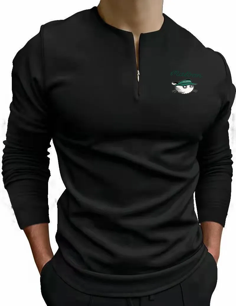 Men's Golf Clothing Top Casual Sports Men's Top Men's Sports Long Sleeve T-shirt Men's Golf Shirt Men's Breathable T-shirt