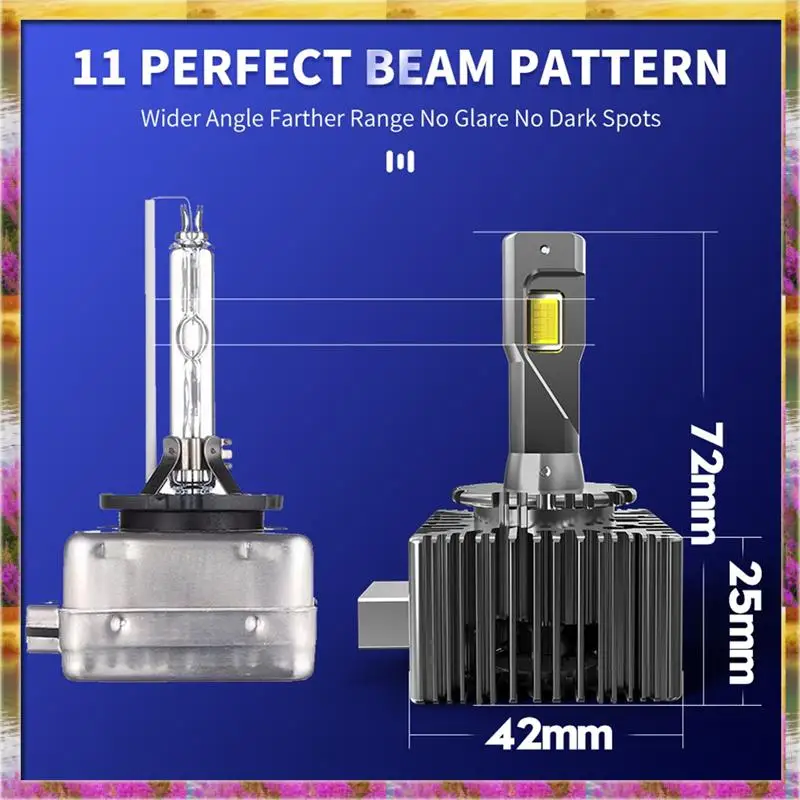 【AB07 Цена 】2 шт. D3S светодиодные фары HID Canbus Auto Bulbs 1:1 To Turbo Auto Bulb Автомобильная лампа Ксеноновая Plug&Play (art.: 3920d0bb3d4e0) - 3920d0bb3d4e0