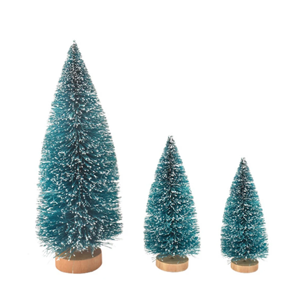 10 шт. мини-сизалевые снежные морозные рождественские елки зимние украшения