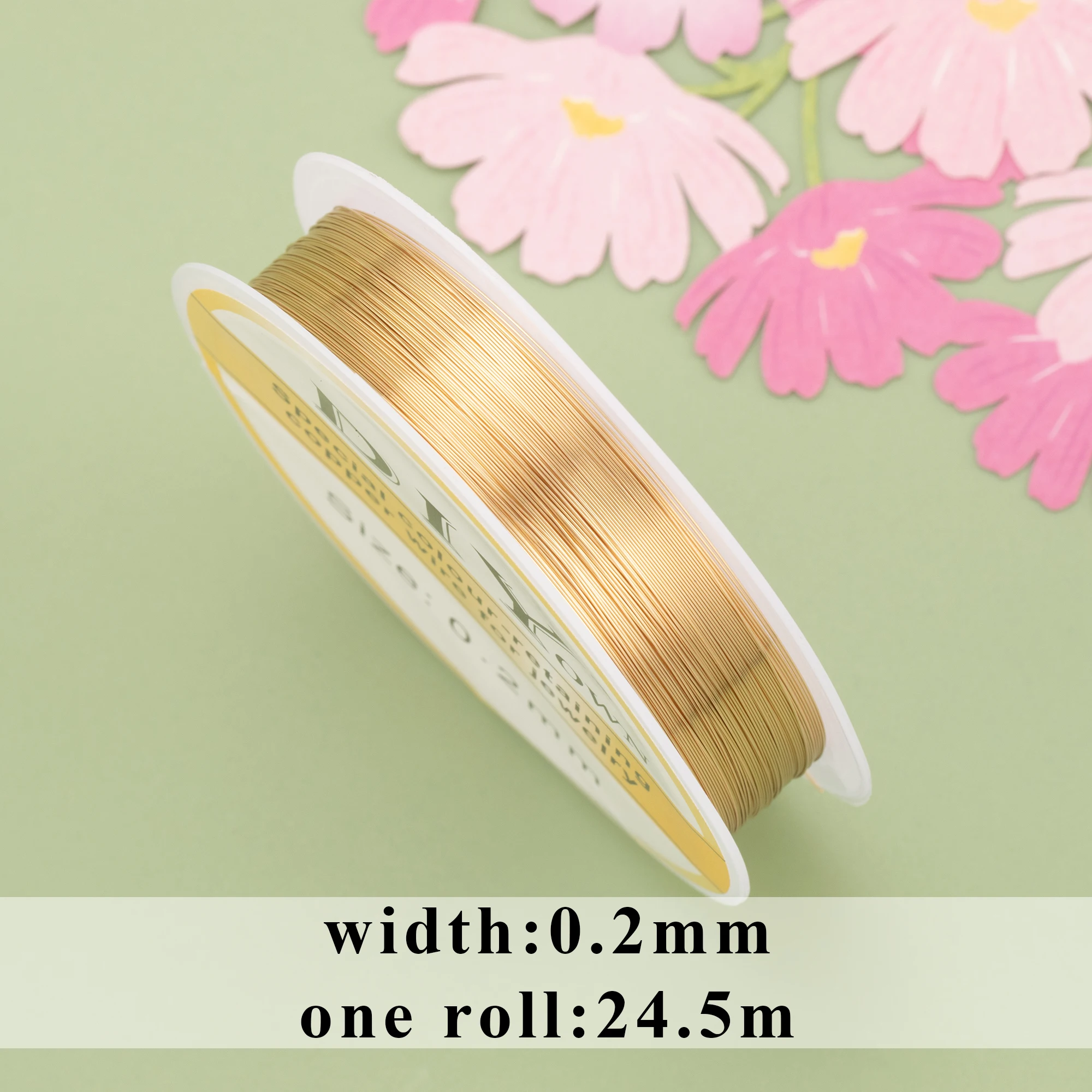 YEGUI M788 jewelry accessories copper wire 18k gold plated 0.3 microns making diy bracelet necklace one roll/lot |