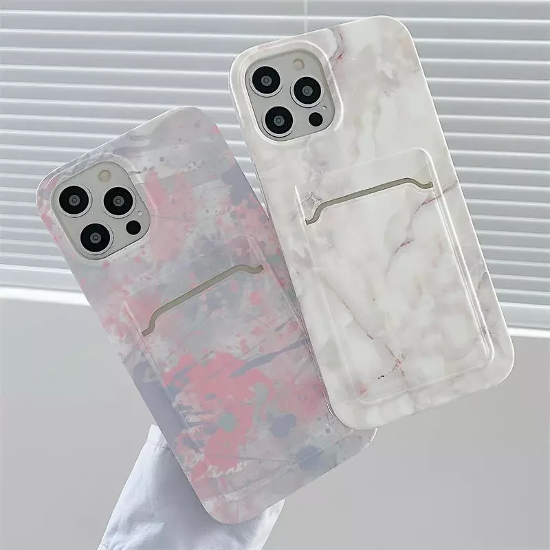 

Factory Direct Selling Art Marble Wallet Funda With Card Holder Soft TPU For iPhone 11 Case Case For iPhone 13 12 11 Pro X XR X