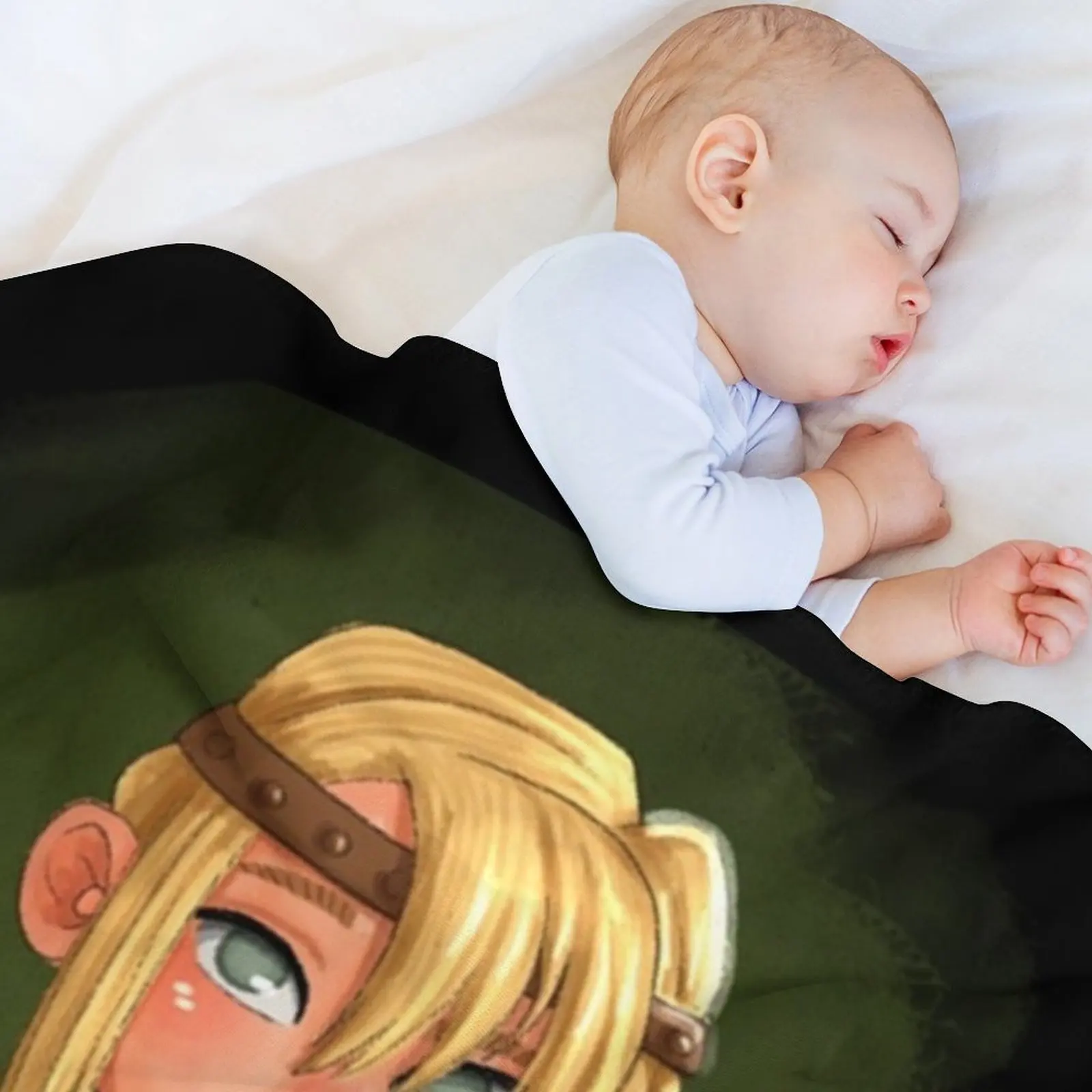 Фото Плед Astrid HTTYD, персонализированный подарок, дизайнерские пледы для диванов, мягкие пледы, милые декоративные покрывала для кроватей. №3