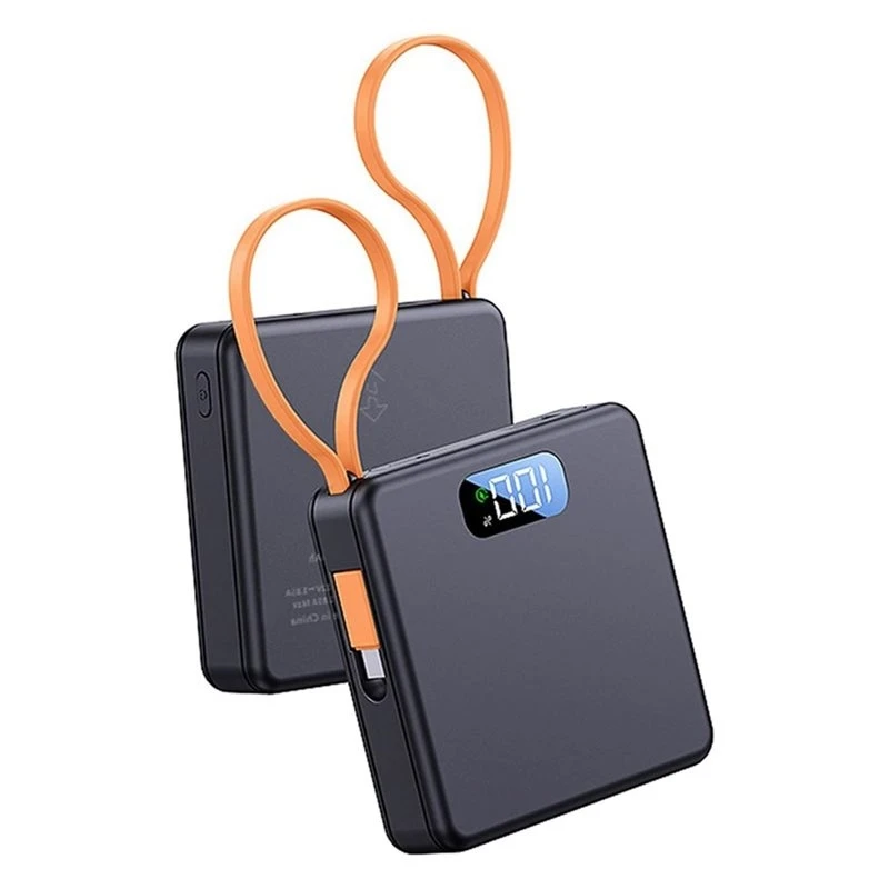 Фото Корпус для Power Bank ABNR 22.5W DIY, зарядный кейс для 3 батарей 21700 с кабелем, мини-корпус для блока питания без пайки, модель A №1