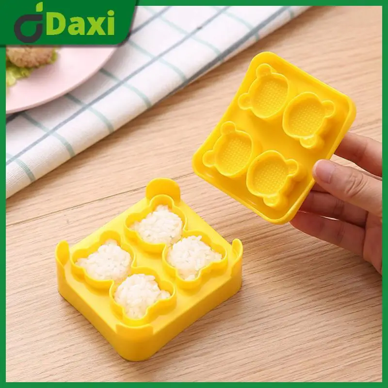 

Simple To Use Bear Rice Ball Mold Durable Easy To Clean Diy Tools 9*7.5*3.5cm Mold Houseware Beautiful Shape Rice Ball Mold