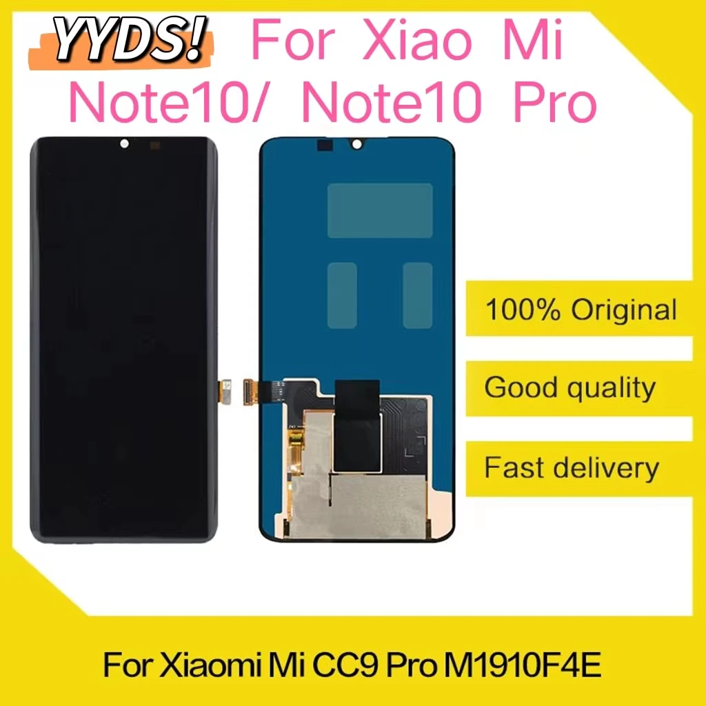 

6,47 "новый оригинальный AMOLED ЖК-дисплей для Xiaomi Mi CC9 Pro, ЖК-дисплей, сенсорный экран для Mi Note 10 Note 10 Pro, Ремонт ЖК-дисплея
