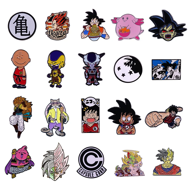 

Anime Drag&ons BaLLS BROOCH Japanese Anime Brooches Lapel Pin Hat Bag Pins Brooch Backpack Men Badge