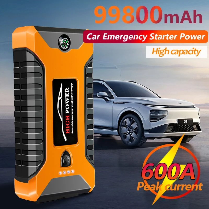 

Large Capacity 99800mAh Car Emergency Starter Power Supply With LED Light Portable Battery Starter Can Be Used As Car Charger
