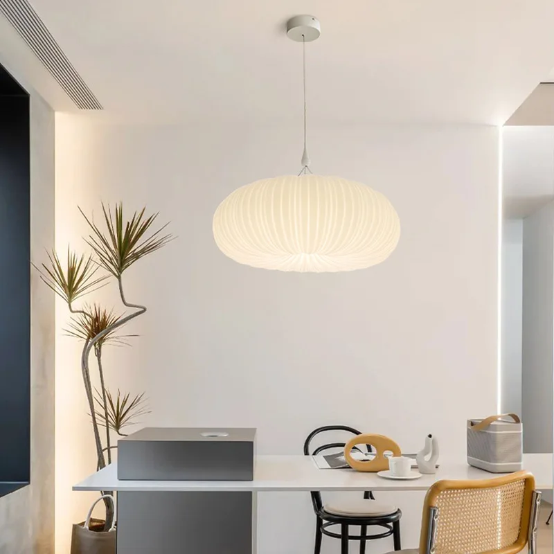 

Nordic Design Acrylic Pumpkin Led Pendant Lights Living Dining Room Decor Led Pendant Lamp Indoor Bedroom Hanging Light Lumiaire
