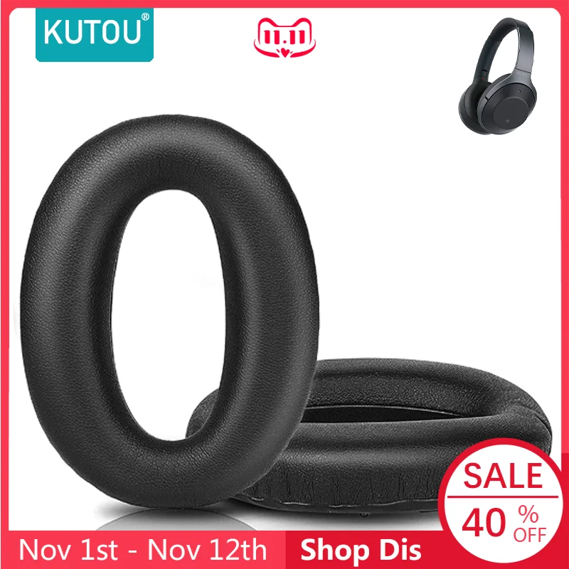 

KUTOU Earpads for Sony WH-1000XM2 Replacement Ear Pads MDR-1000X Headphone Pads Headphone Repair Parts Memory Foam Pads
