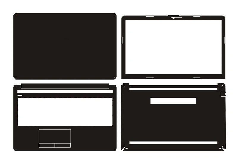 Наклейка для ноутбука из углеродного волокна KH защитная наклейка HP 15-db0091nr 3WE74UA