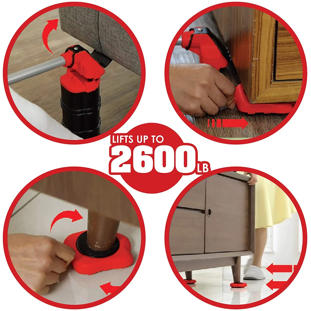 Подъемник для мебели 13 шт. тяжелый транспортный инструмент набор перемещения 4