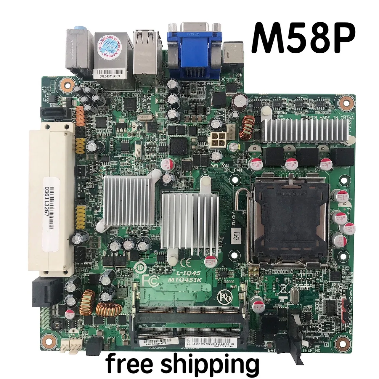 

For Lenovo M58 M58p Motherboard L-IQ45 MTQ45IK Mainboard 100% Tested Fully Work