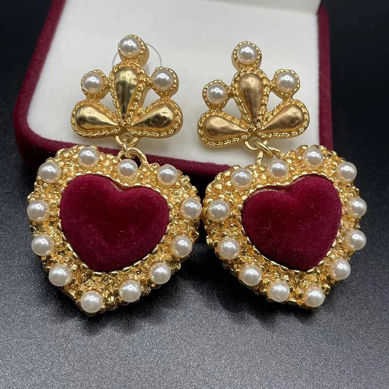 

Stud ear clip design sense medieval earrings cute fairy beautiful earrings