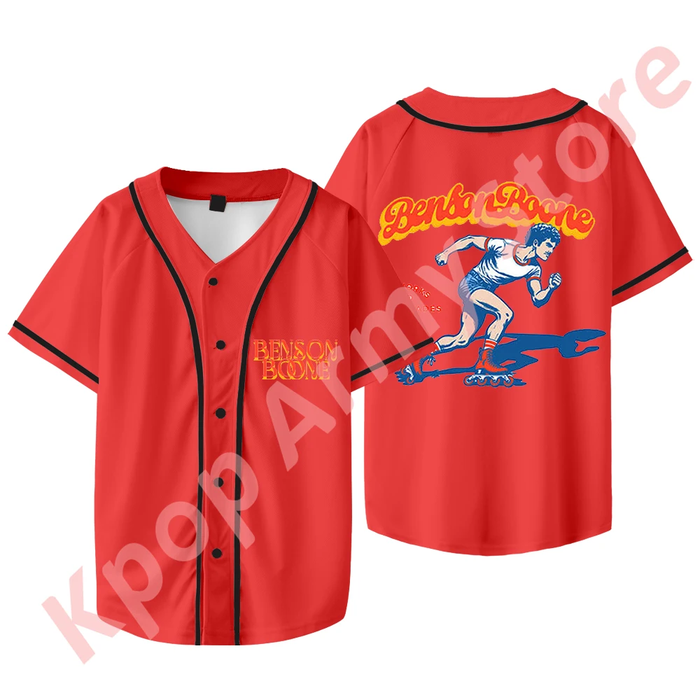 Benson Boone Rollerblading Tour Logo Merch Бейсбольная куртка Футболка Косплей Женщины Мужчины
