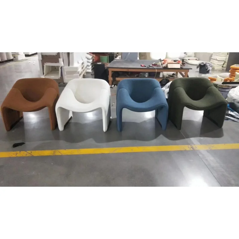 Кресло в скандинавском стиле из ягненка одиночное кресло для гостиной спальни