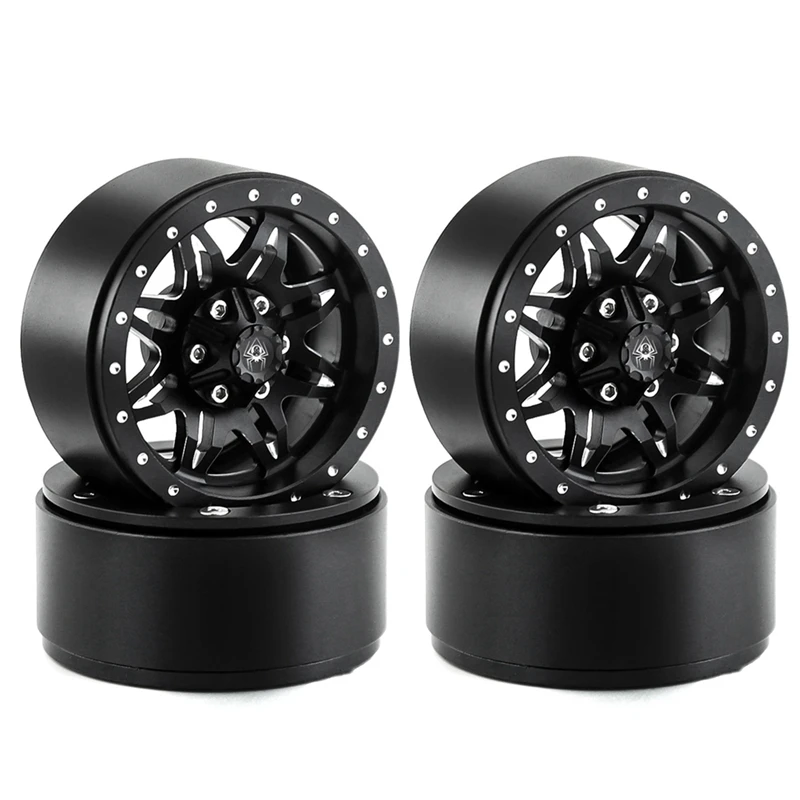 

4 шт., металлические колесные диски для радиоуправляемого гусеничного автомобиля Traxxas TRX4 RC4WD D90 Axial SCX10 1,9 AXI03007