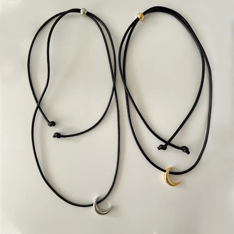 2023 прохладное плетеное ожерелье tiвосемь веревок в стиле ретро с изображением Луны