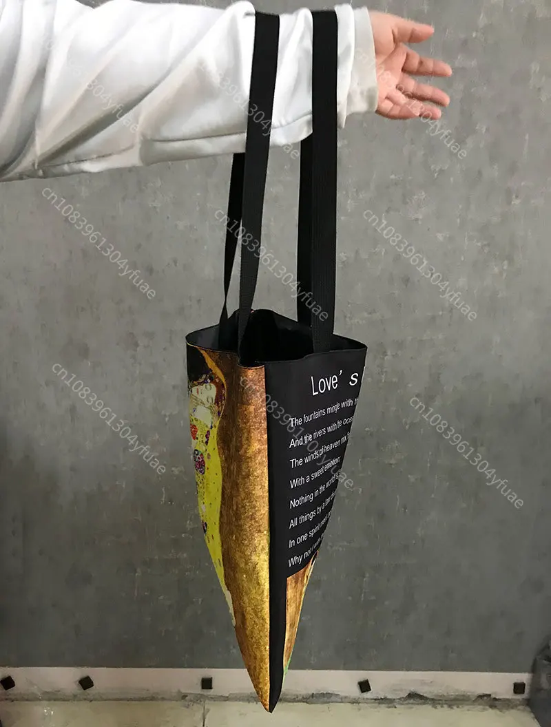 Женская сумка на плечо Nice Radha Krishna Большая вместительная сумка-тоут экологически