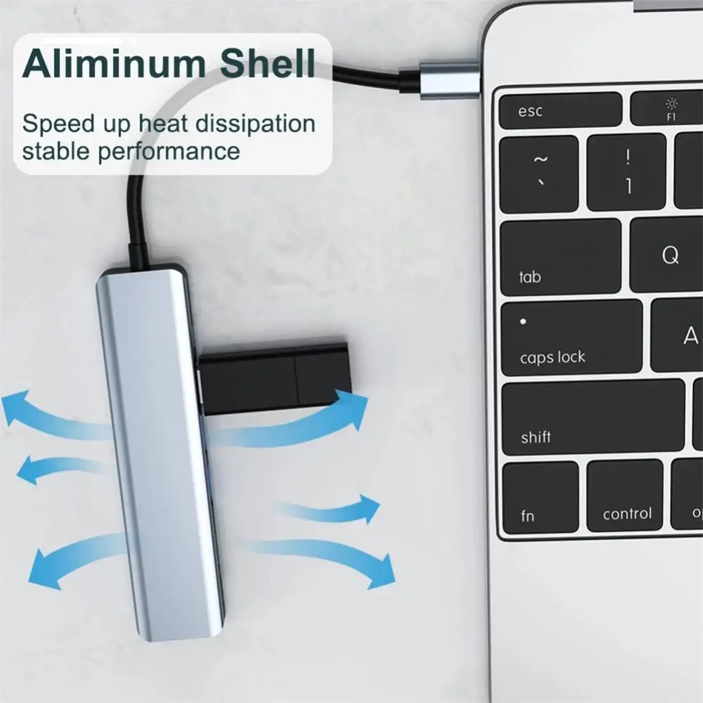 

Pd 87w To HDMI-compatible Seven-in-one Type-c 7 In 1 Type C Usb Hub Usb 3.0 Usb Splitter For Macbook Ipad 4k 30hz Usb 2.0