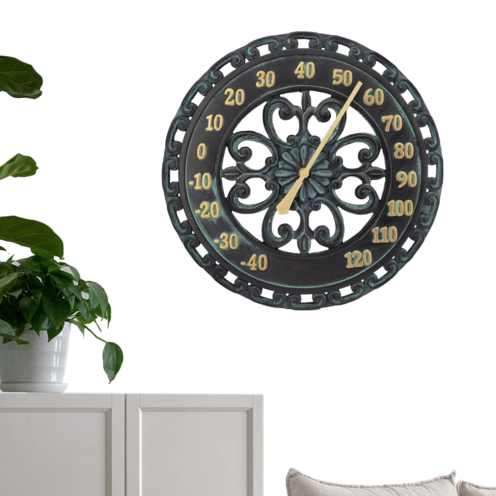 

Outdoor Garden Vintage Thermometer Hanging Decorative Thermometer No Battery Needed Patio Hanging Thermometer Decor