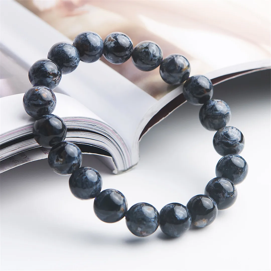 

10mm Natural Blue Pietersite Bracelet Jewelry For Woman Lady Man Crystal Round Beads Reiki Namibia Energy Stone Strands AAAAA