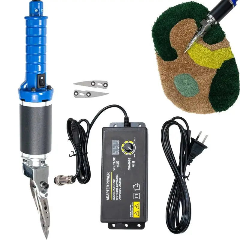 

New Electric Scissors For Tufting Sewing Scissors Carpet Carver Fabric Cutter 0~4000rpm Adjustable 200W Trimming Scissors Tools