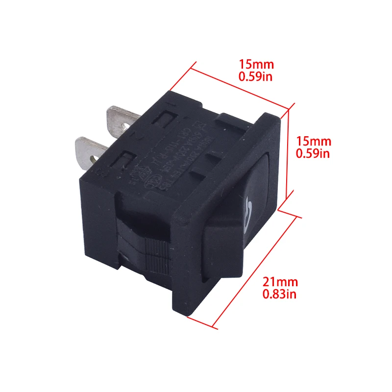 Тип лодки с перекидным переключателем для Defond CRT-1115-R 250 в А 2 контакта Позиции