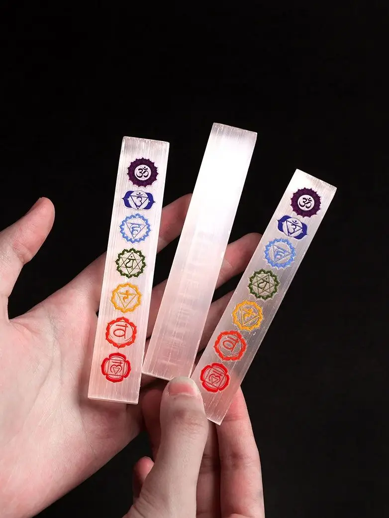 

1 Шт. Белый Кристалл Селенита, Целебный Соляной Камень, Натуральный Энергетический Кристалл, Камень Для Фен-шуй, Чакра-палочка