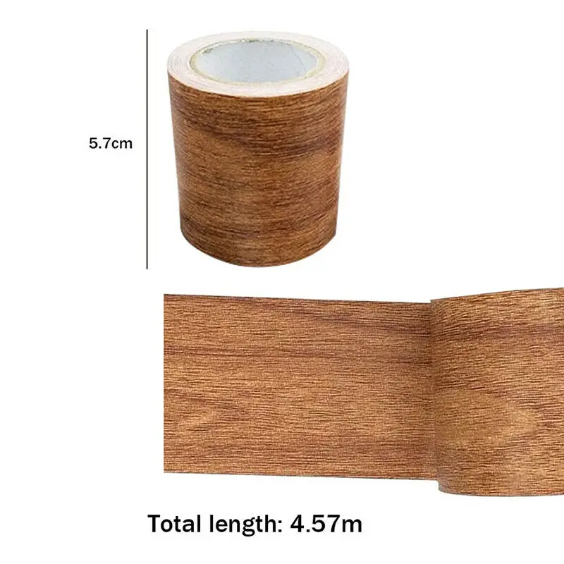 

4.57M Woodgrain Repair Adhensive Tape Wall Decal Tape Home Furniture Floor Care Sticker Kitchen Cabinets Wardrobe Repair Tape