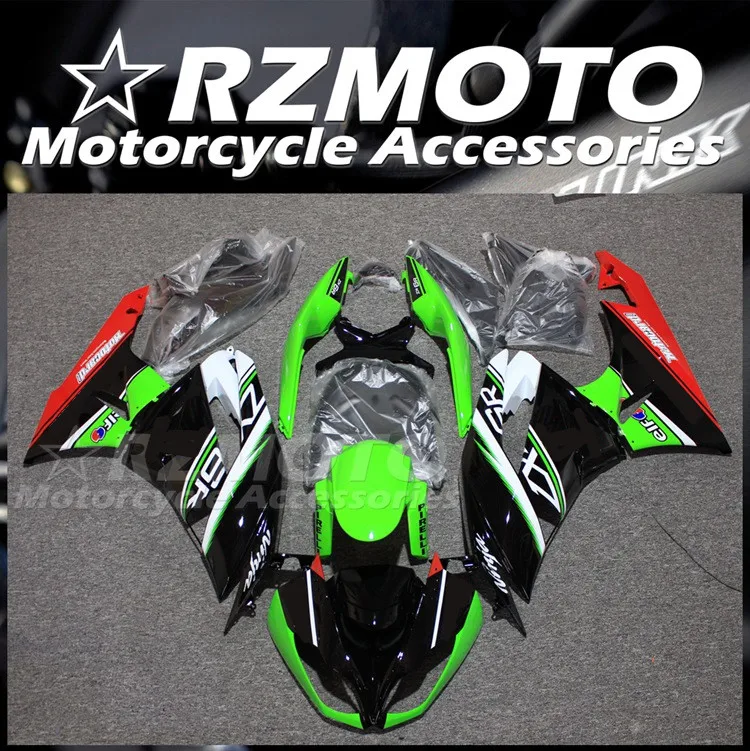 

Новый комплект обтекателей из АБС-пластика, подходит для Kawasaki Ninja ZX-6R ZX6R 636 599 2009 2010 2011 09 10 11 12, кузов красного и зеленого цвета