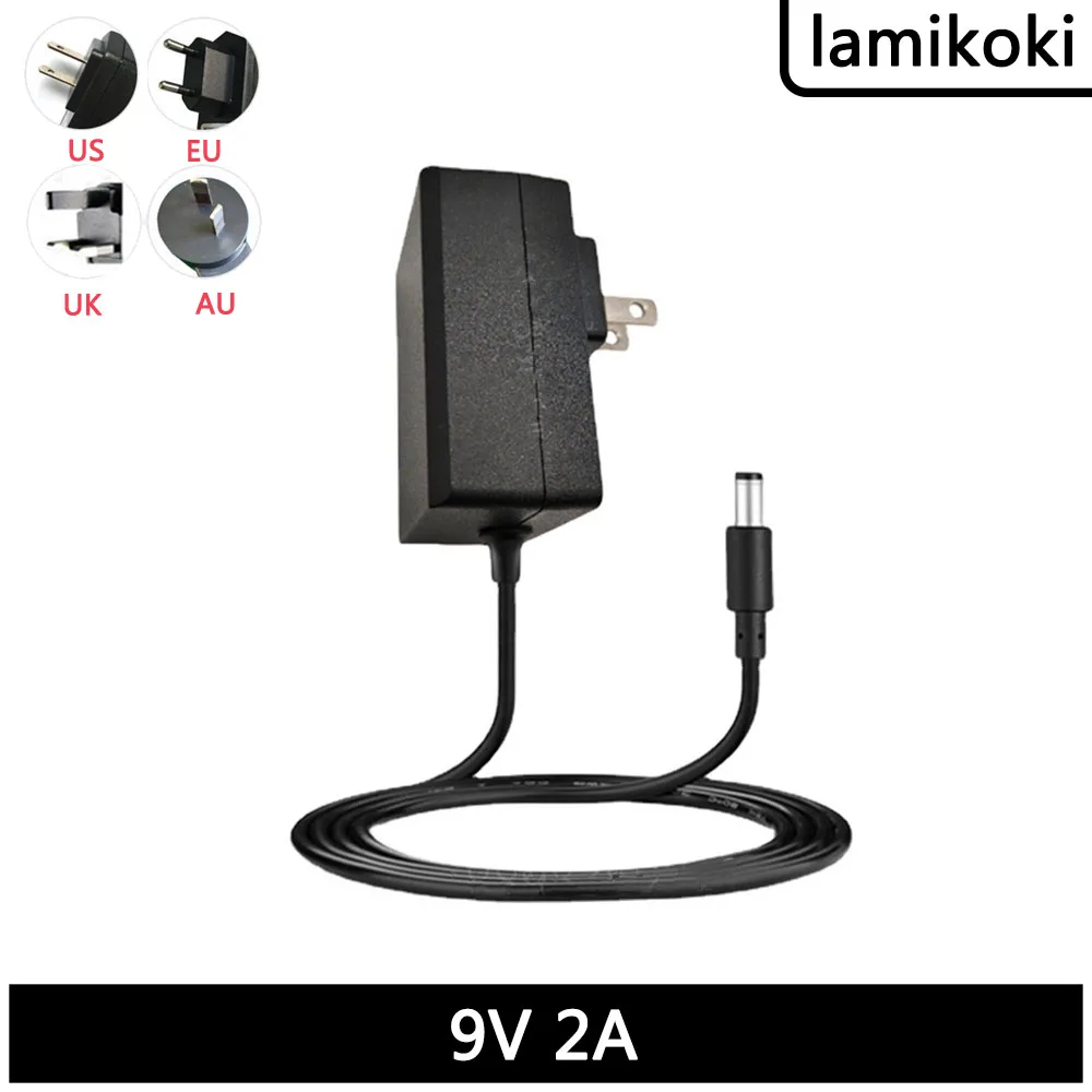 Dc 9v 2a 2000ma Supply Eu Plug Dc 5.5mm X 2.1-2.5mm