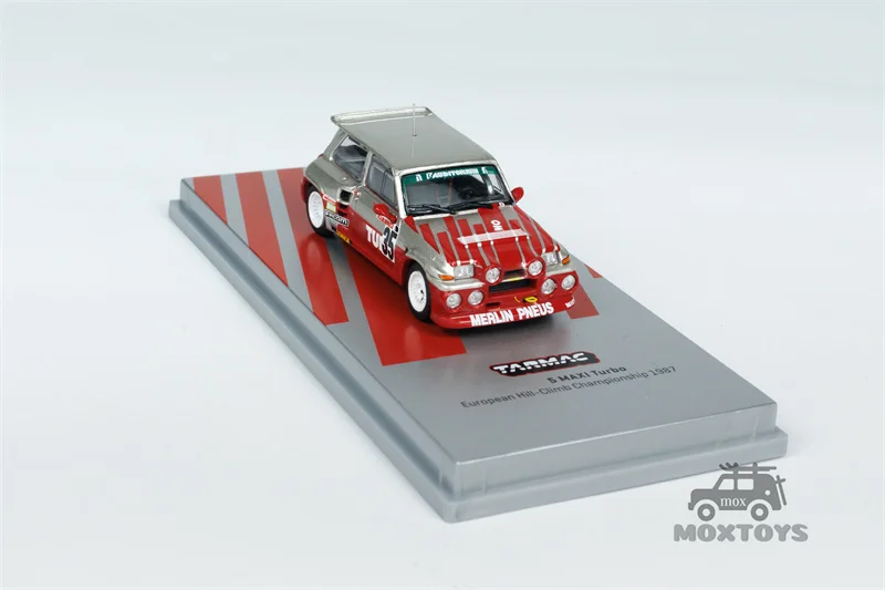 Модель автомобиля Tarmac Work 1:64 5 MAXI Turbo Hill-Climb Red литая под давлением
