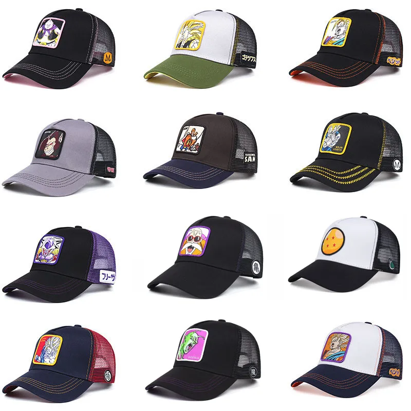 

Новая сетчатая Кепка «Наруто» с драконическим жемчугом, мультяшная сетчатая Кепка, мужская и женская бейсболка, модная бейсболка с нашивкой, Кепка-тракер